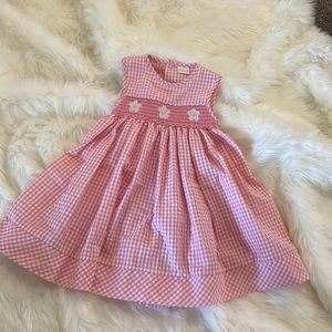 Edgehill Collection, Smocked Dress. Size 12 month. New with tags.